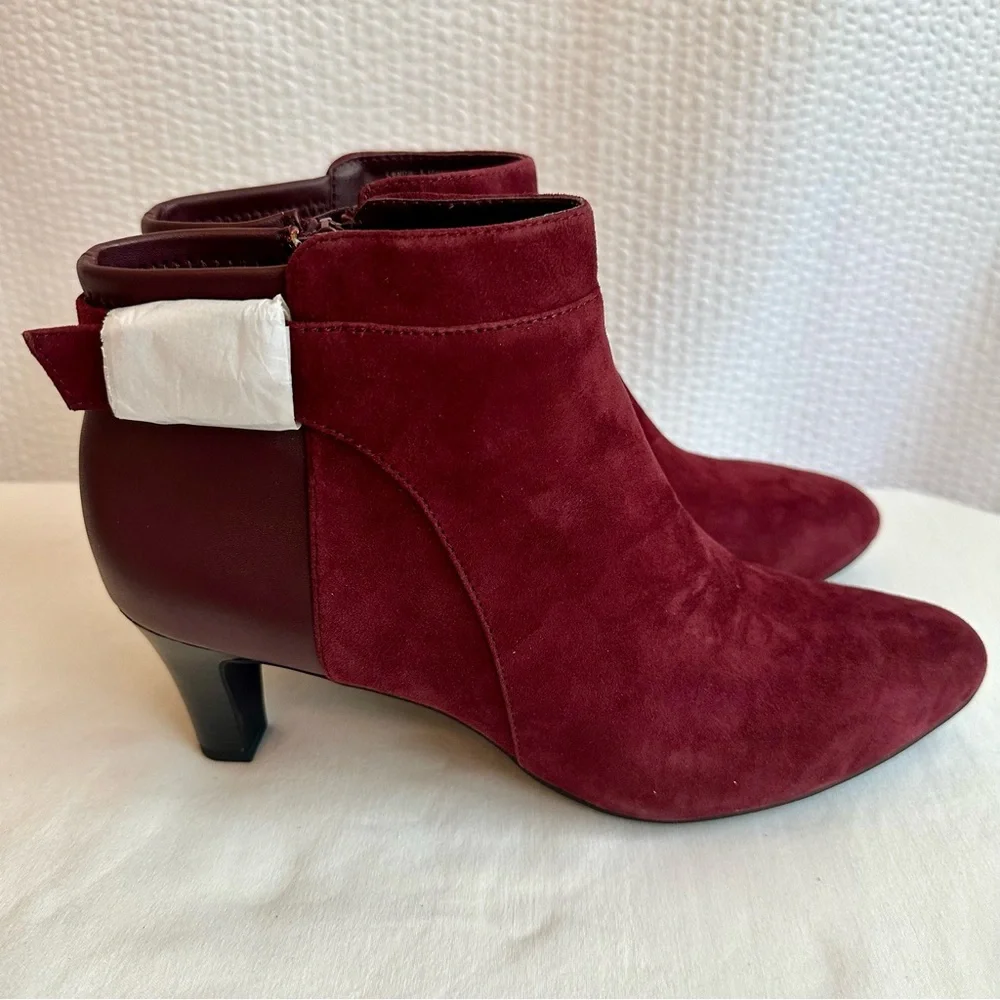 Alfani burgundy suede